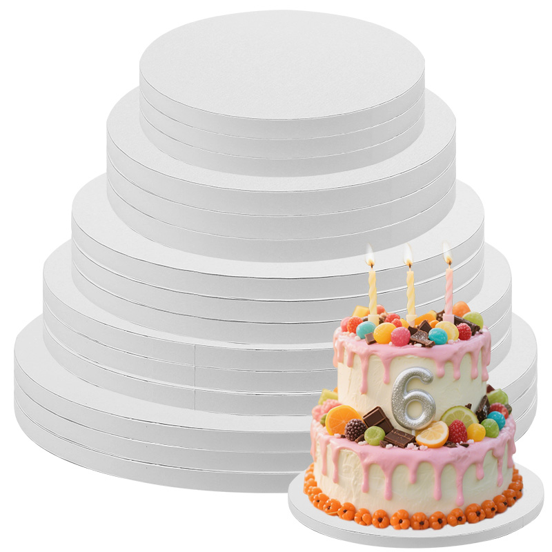 Cake Decorating Turntable - 3Pcs Thick Cake Board Multi Layer