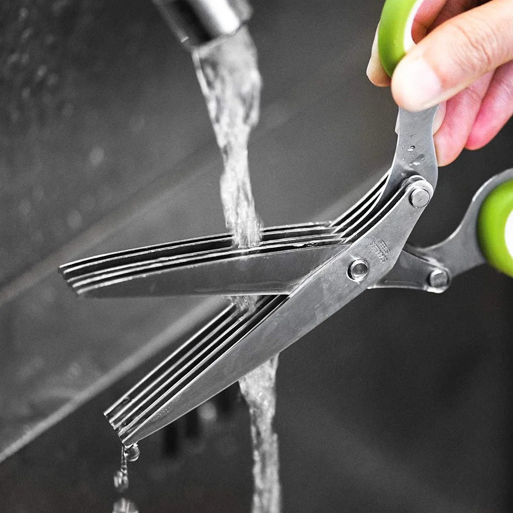Herb Scissors 5 Blade - Multifunctional Herb Cutter – 5-Blade Stainless