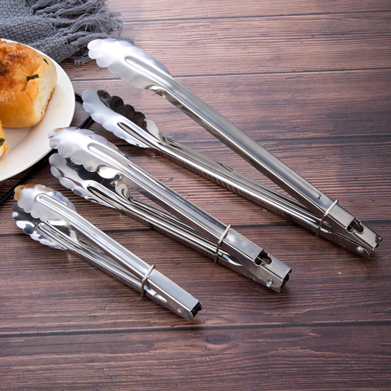 Kitchen Gadgets New 2025 - Stainless Steel Food Tongs Barbecue Meat