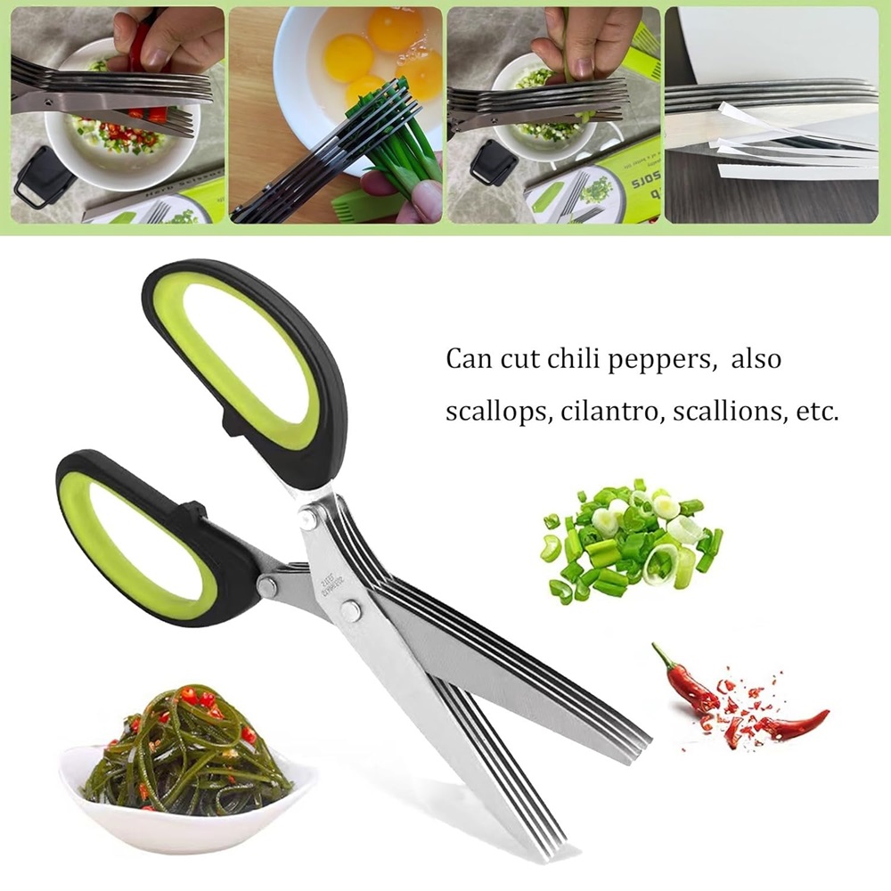 Multilayer Scissors Kitchen Sc – обзор и цена Herb Scissors 5 Blade