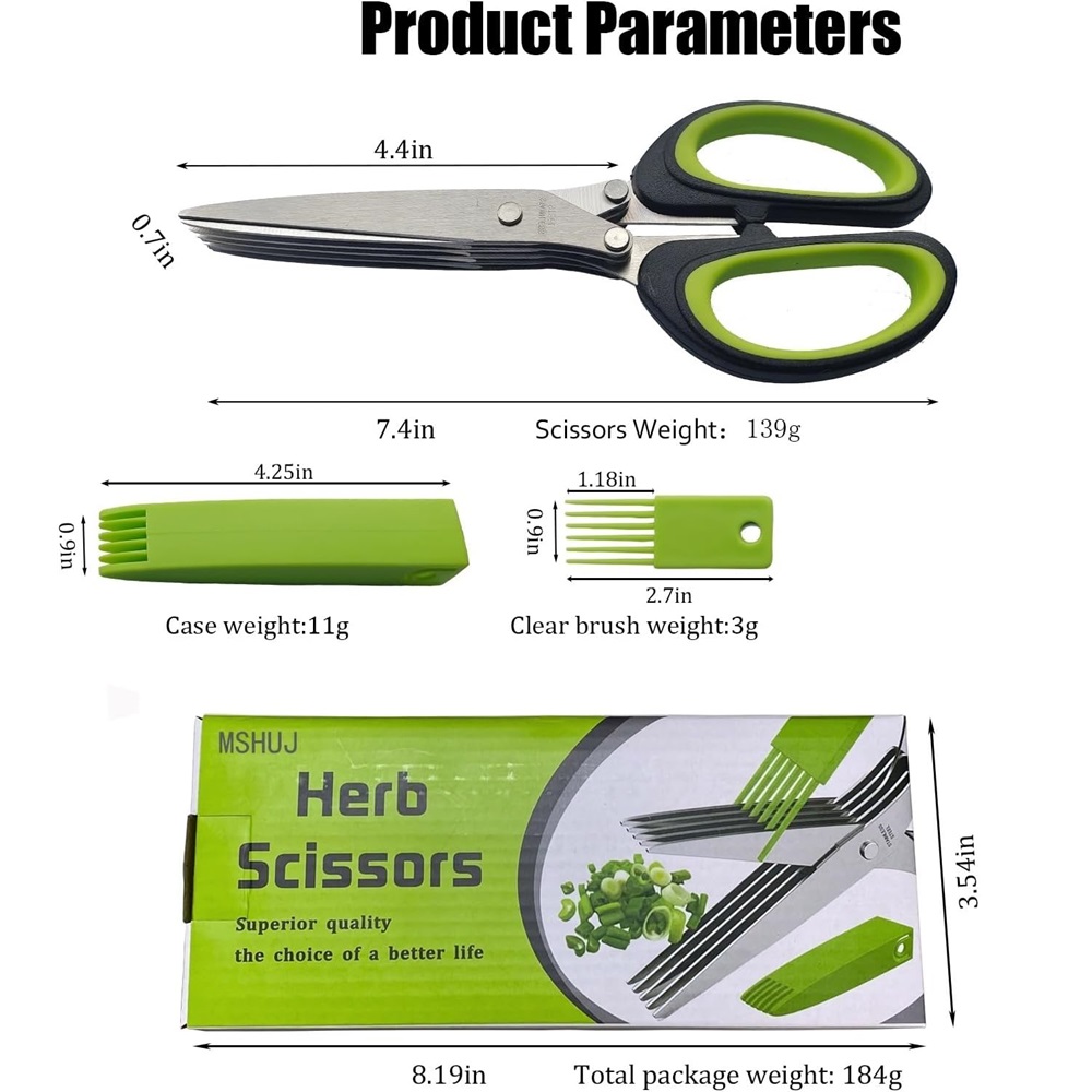 Multilayer Scissors Kitchen Sc – обзор и цена Herb Scissors 5 Blade