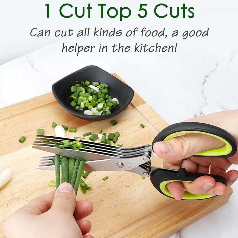 Multilayer Scissors Kitchen Sc – обзор и цена Herb Scissors 5 Blade