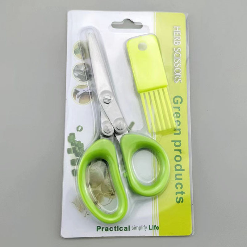 2Pcs Stainless Steel Multi-Lay – обзор и цена Herb Scissors 5 Blade