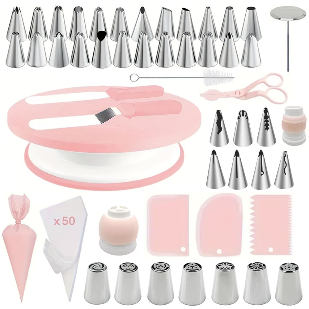 100Pcs Cake Decorating Kit,Com – обзор и цена Cake Decorating Turntable
