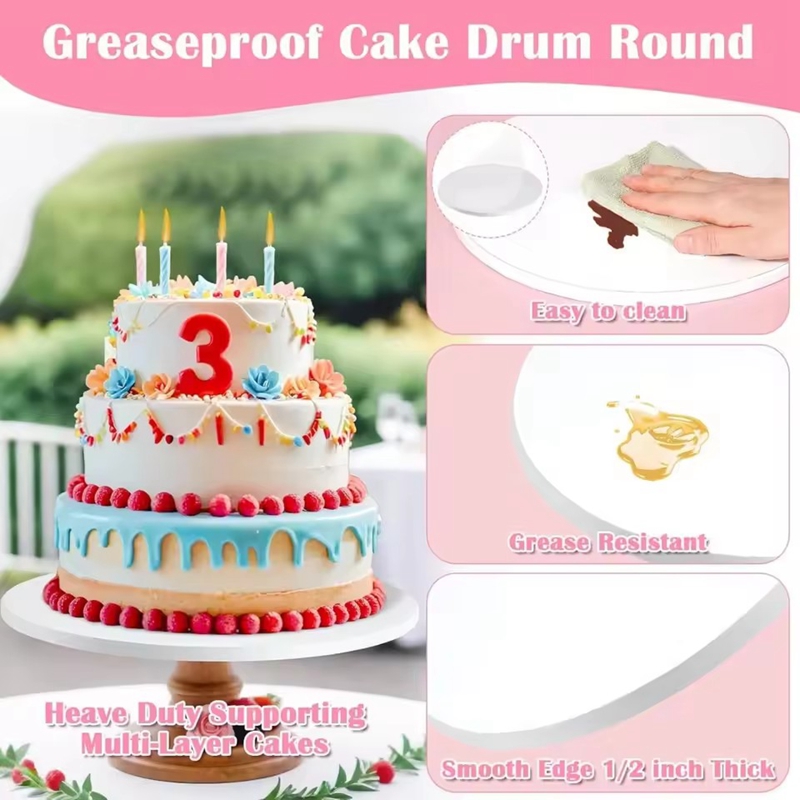 3Pcs Thick Cake Board Multi La – обзор и цена Cake Decorating Turntable