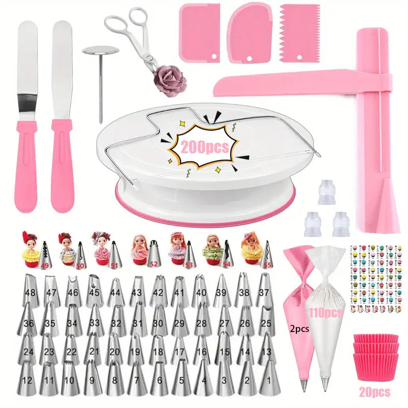 200PCS Ultimate Cake Turntable – обзор и цена Cake Decorating Turntable