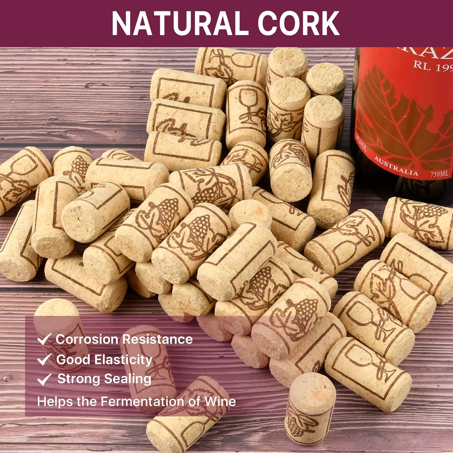 100pcs Wine Cork Stopper Natur – обзор и цена Kitchen Gadgets Oxo