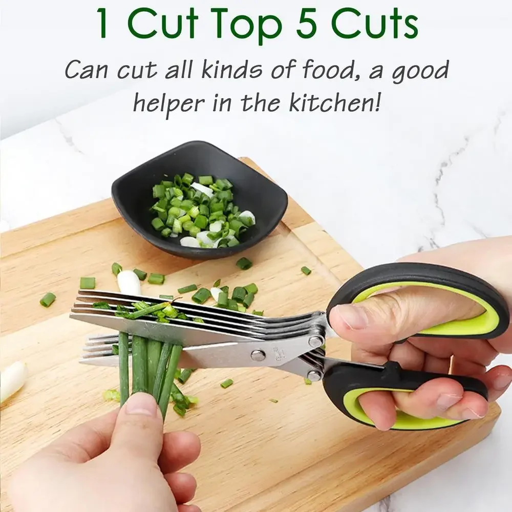 Multilayer Scissors Kitchen Sc – обзор и цена Herb Scissors 5 Blade