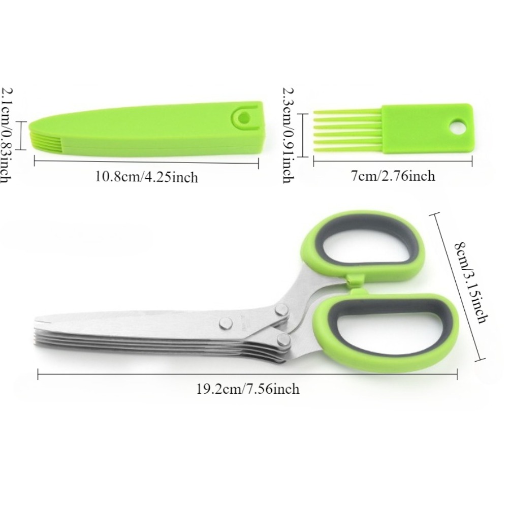 Multilayer Scissors Kitchen Sc – обзор и цена Herb Scissors 5 Blade