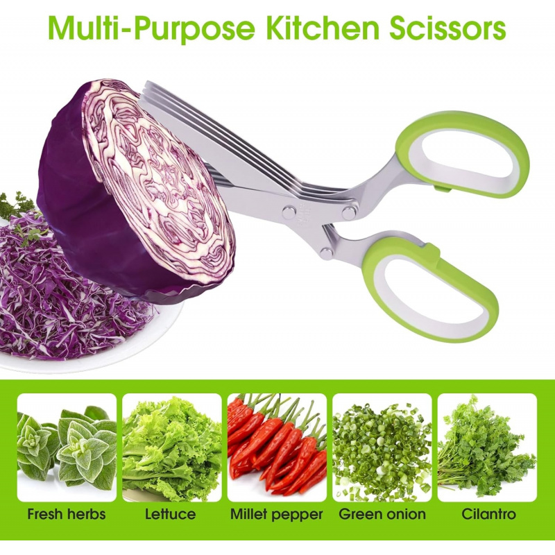 Herb Scissors Kitchen Shears w – обзор и цена Herb Scissors 5 Blade