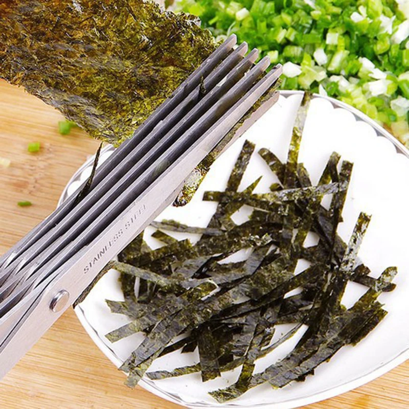 5 Layers Blade Scallion Scisso – обзор и цена Herb Scissors 5 Blade