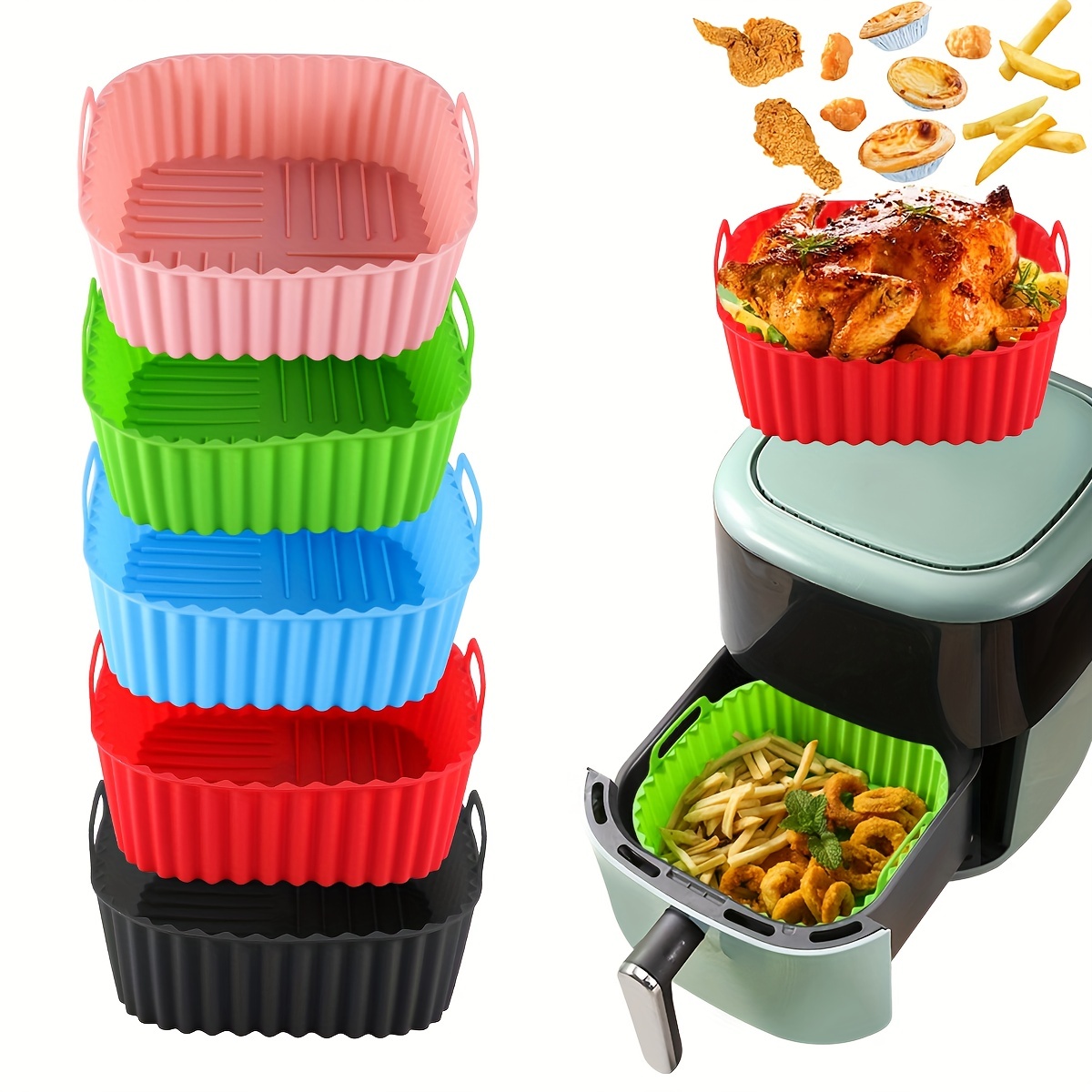 1 square silicone air fryer li – обзор и цена Kitchen Gadgets Air Fryer