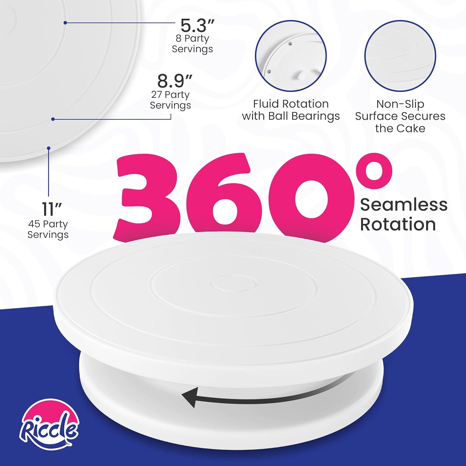 Riccle 88 pcs Cake Decorating  – обзор и цена Cake Decorating Turntable