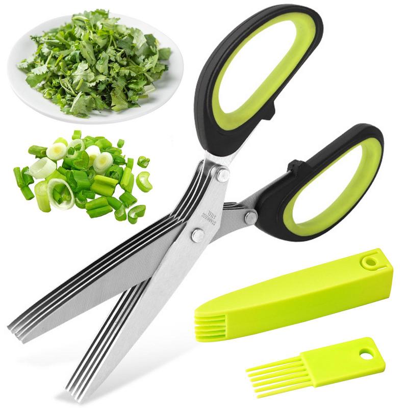 Multi Layer Scissor Kitchen Sh – обзор и цена Herb Scissors 5 Blade