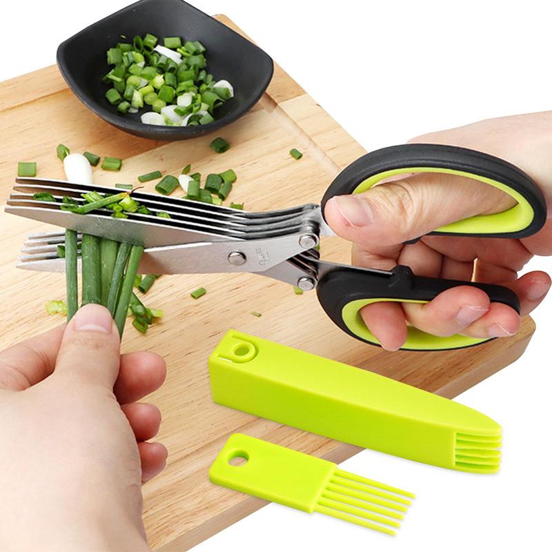Multi Layer Scissor Kitchen Sh – обзор и цена Herb Scissors 5 Blade