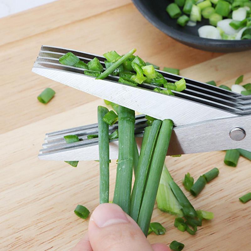 Multi Layer Scissor Kitchen Sh – обзор и цена Herb Scissors 5 Blade