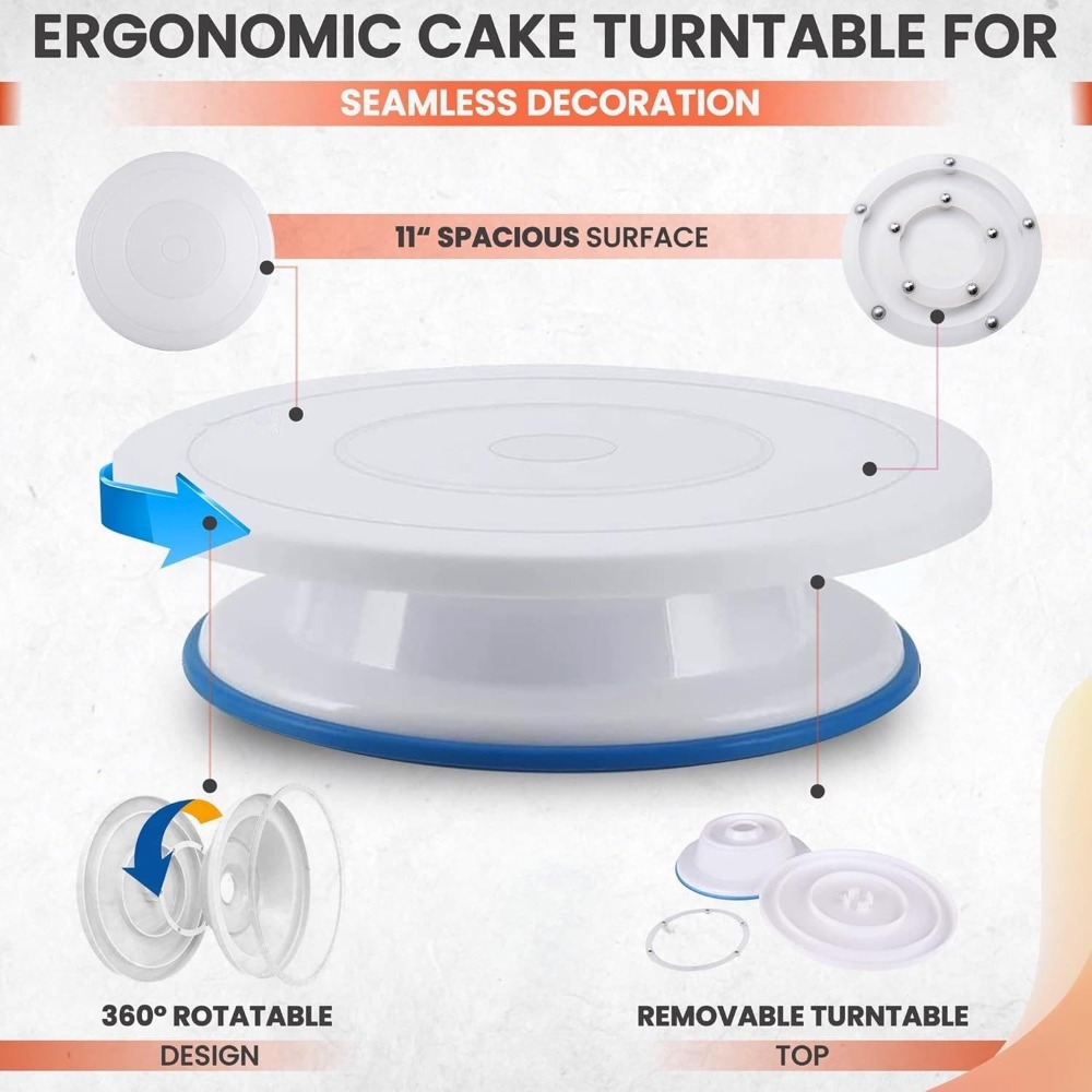 82Pcs Cake Decorating Kit with – обзор и цена Cake Decorating Turntable