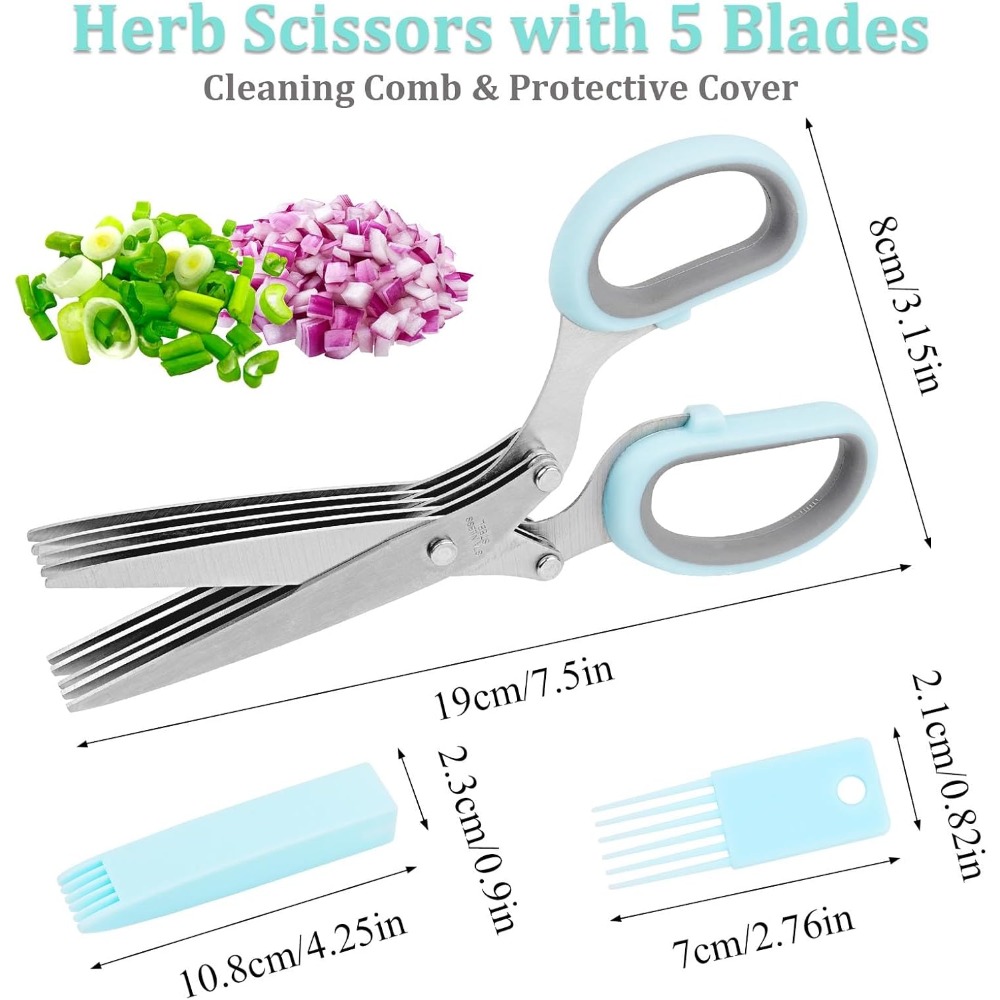 Garlic Press & Herb Scissors S – обзор и цена Herb Scissors 5 Blade