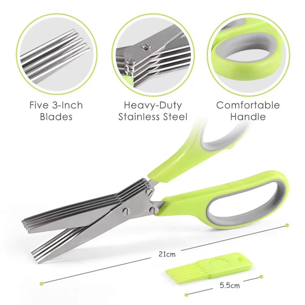 5 Blade Herb Scissors Stainles – обзор и цена Herb Scissors 5 Blade