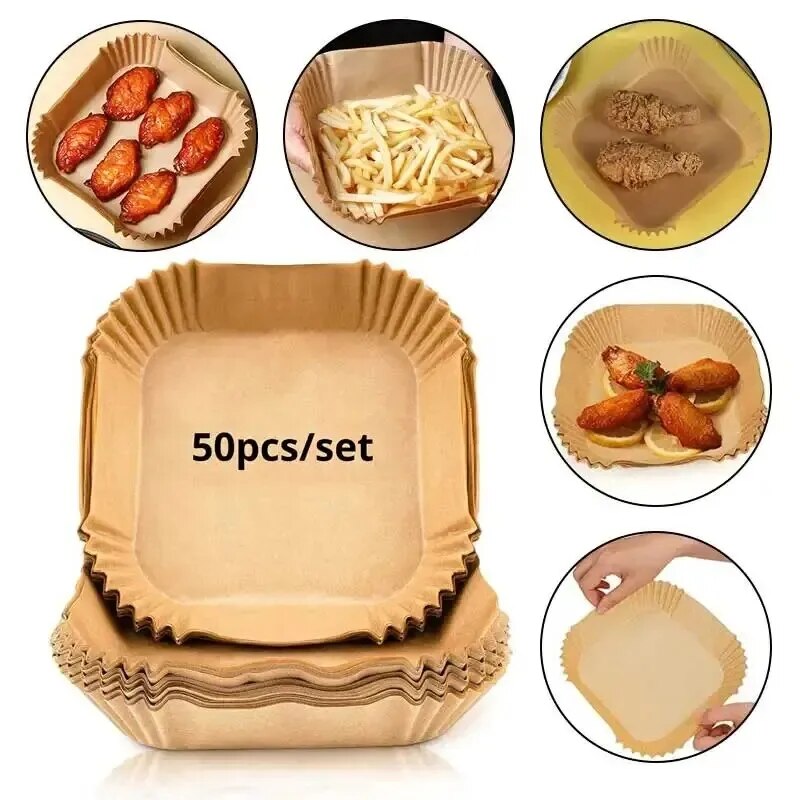 50Pcs Air Fryer Disposable Pap – обзор и цена Kitchen Gadgets Air Fryer