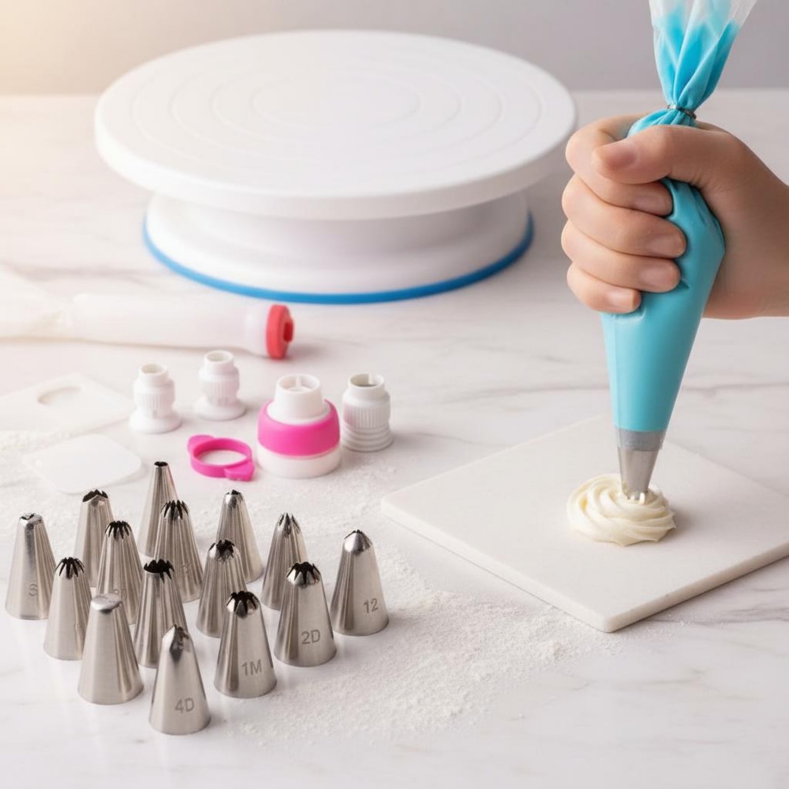 356 Pieces Cake Decorating Kit – обзор и цена Cake Decorating Turntable