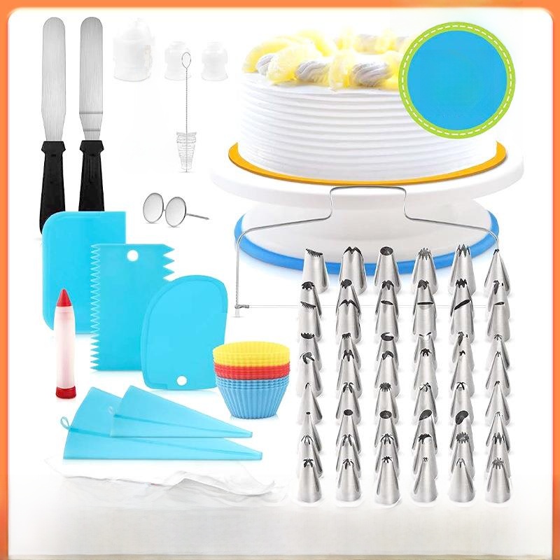 106-Piece Set Cake Decorating  – обзор и цена Cake Decorating Turntable