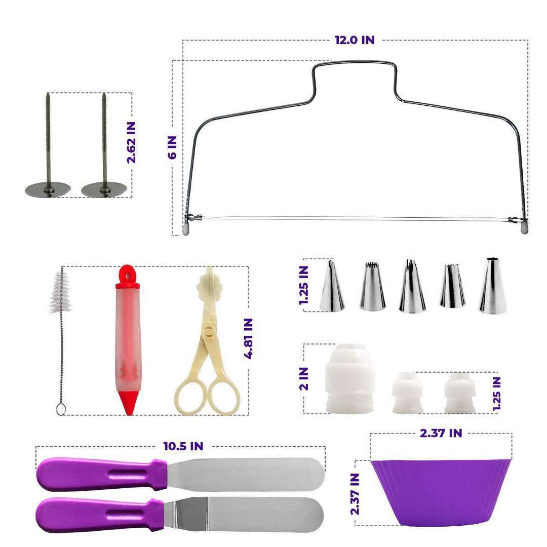 106-Piece Set Cake Decorating  – обзор и цена Cake Decorating Turntable